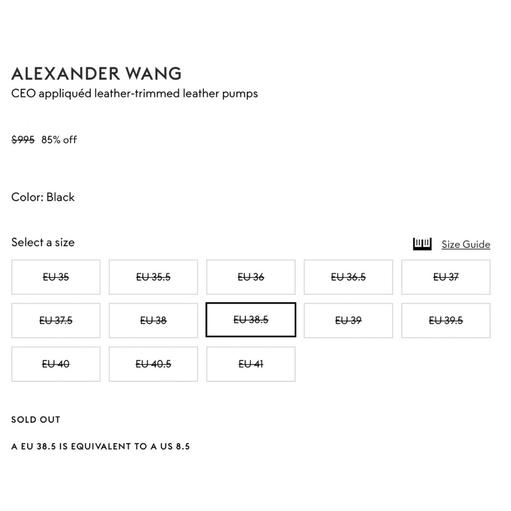 ALEXANDER WANG CEO PUMP HIGH HEELS - Picture 5 of 5